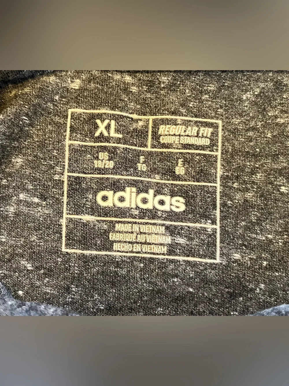 Light Gray Hoodie Shirt Boy's 18/20 or Men XS Adidas Athletic Active Outdoors